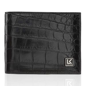 Crocodile leather wallet